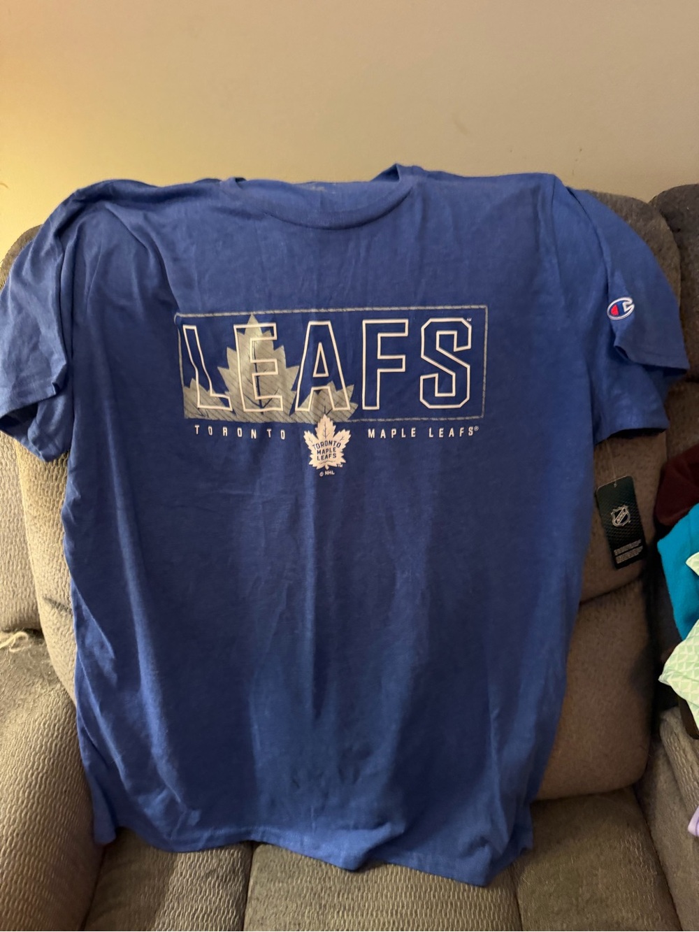 Champion Blue Toronto Maple Leafs Graphic Tee